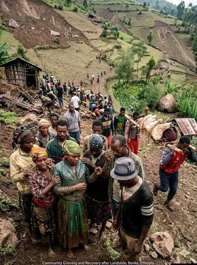 Community recovery after landslide in Bonke Gamo, South Ethiopia
